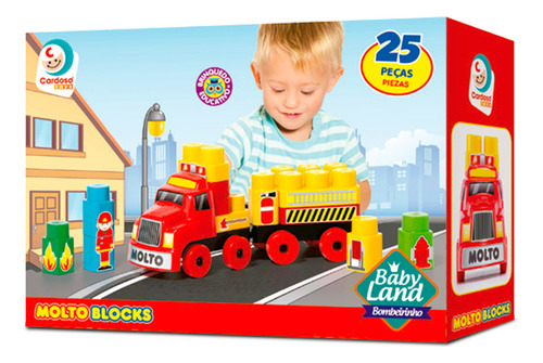 Bombero 25 Piezas Molto Blocks Ploppy 373376