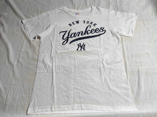 Playera Baseball Yankees Talla Talla M Blanca Original 