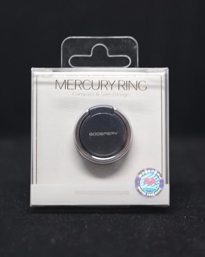 Accesorio Ring Anillo Kickstand Goospery Negro/plata