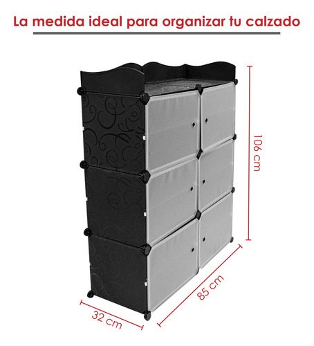 Organizador Modular, Zapatero Multiuso 12 Niveles