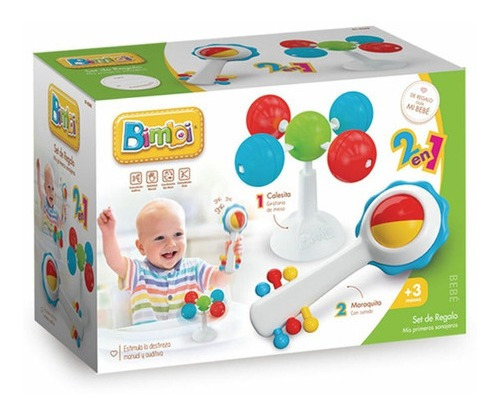 Imagen 2 de 6 de Bimbi Juego De Bebes Mis Primeros Sonajeros