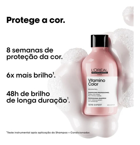 Kit L'oréal Vitamino Color Refil Shampoo 240ml + Cond 200ml