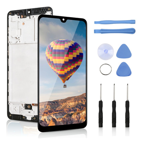 Pantalla Para Samsung A31 Lcd Táctil Sm-a315 Con Marco Negro