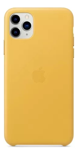 Forro De Cuero Sintético Para iPhone  11 Pro  - Amarillo