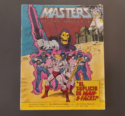 Mini Comic De He Man Motu Top Toys Suplicio De Man E Faces