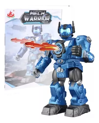 Robô Com Controle Remoto Warrior Police Vermelho Havan Toys - HBR0360