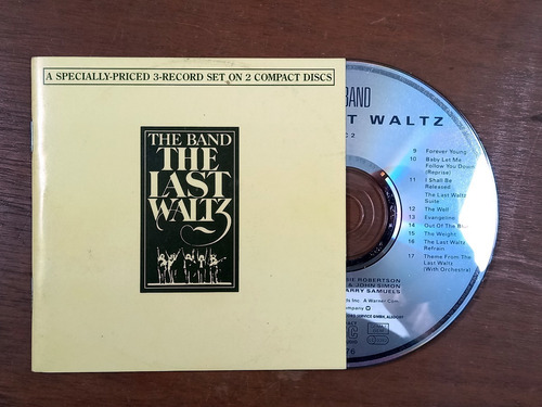 Cd The Band - The Last Waltz (1988) Doble Europa R10