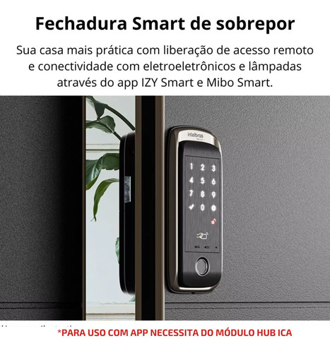 Fechadura Smart De Sobrepor Ifr 2020 Izy Intelbras