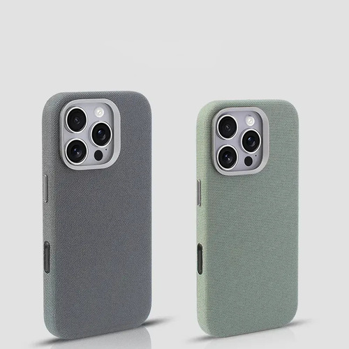 Capa De Celular Em Tecido De Linho E Nylon Para iPhone Magsa