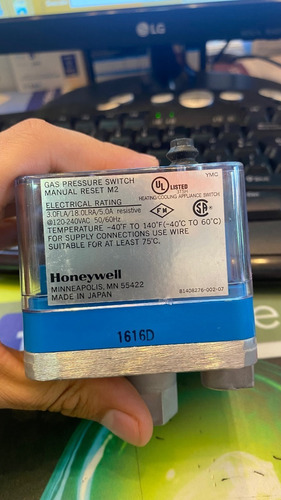 Honeywell C6097b1002 Gas Pressure Switch 1/4in Npt 12-60in