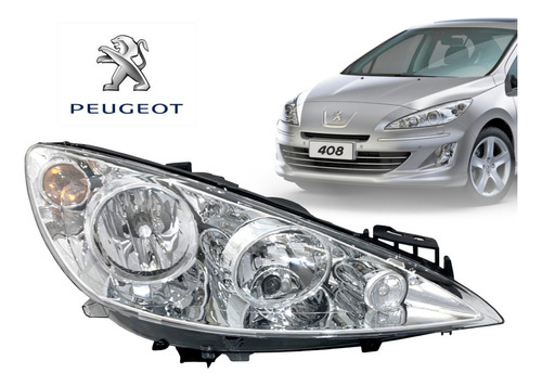 Faro Delantero Derecho Para Peugeot 408 2015