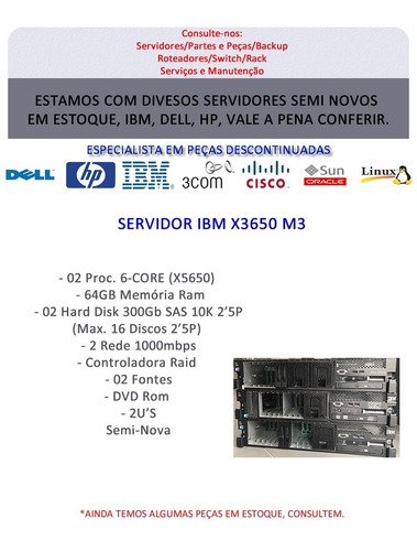 Servidor Ibm X3650 M3
