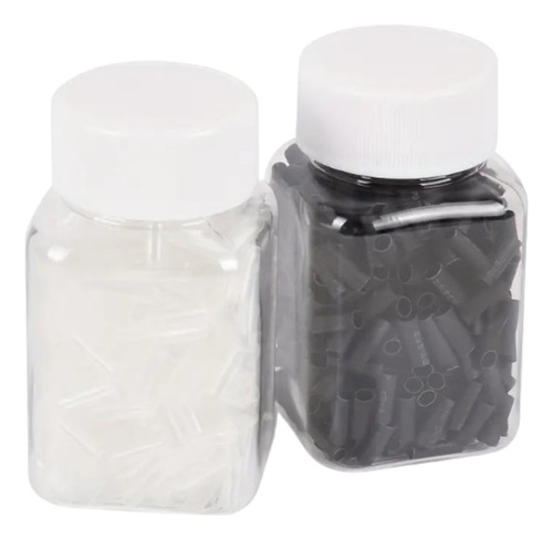 Microchip De Gel Para Extensiones De Cabello 500pz Negro