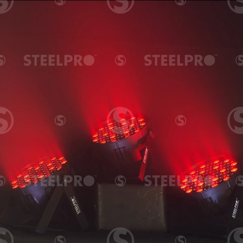 Imagen 7 de 9 de Cañon 54 Led Rgb+w Steelpro 245b-par 54x2watts Dmx