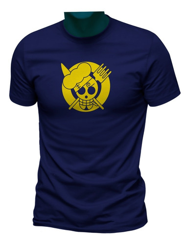Playera One Piece Sanji Moda Anime Logo Skull Mod 03