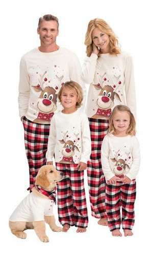 Conjunto De Pijama Navideño Familiar For Adultos Y Niños