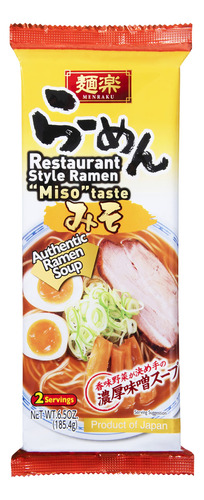 Hikari Menraku Estilo Restaurante Miso Sabor 2svgs 6.5oz (18