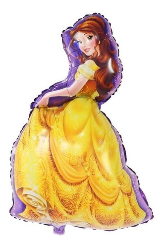 Globo Princesa Bella Gigante De Papel Aluminio