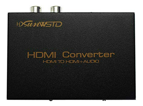 Extractor De Audio Hdmi 1080p Hdmi A Hdmi + Óptico Toslink S
