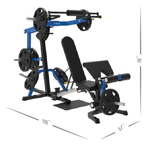 Banco Multifuncional Ajustable 8 Posiciones Gfitness