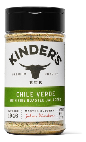 Kinder's Chile Verde Con Jalapeo Tostado Al Fuego (8 Onzas)