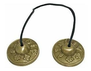 Campana Platillos Tibetanos Budistas Tingsha Con Cordón De