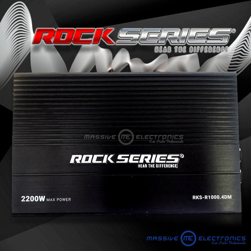Imagen 2 de 7 de Amplificador Mini Rock Series Rks-r1000.4dm 4 Canales 2200w