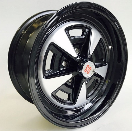 Rodas Opala Ss Aro15 15x7 Ou 15x8 (par) + Bicos Cor Preto Com Diamantado