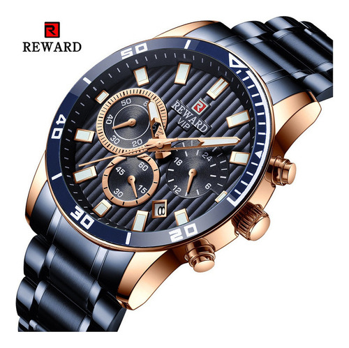 Reloj De Hombre Reward Luxury Chronograph Luminous