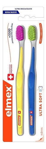 Escova De Dente Elmex Ultra Soft 2 Unidades