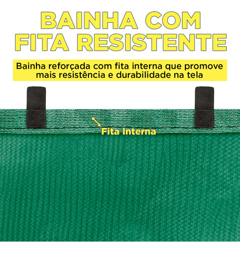 Tela Sombreamento Toldo 90% Verde 4x4 Garagem Estacionamento