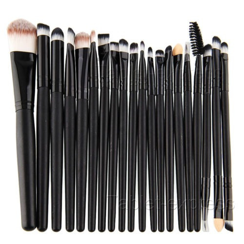 Pinceles De Maquillaje 20pcs Kit Set Polvo Fundación Labio D