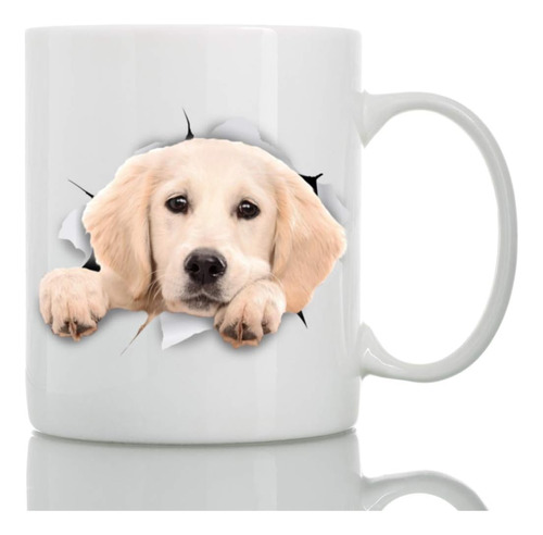 Peaking Labrador Dog Mug - Taza De Café Divertida De Cerámic