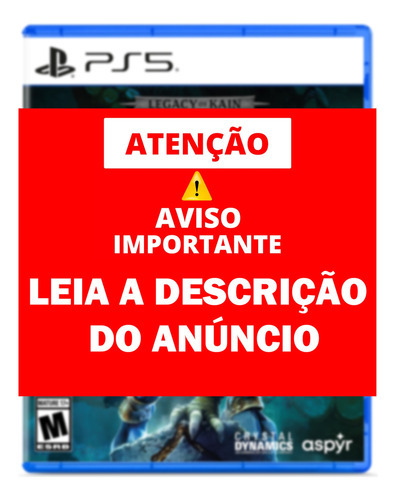 Legacy Of Kain Soul Reaver 1 & 2 Ps5 - 265 Em 1x! Remastered