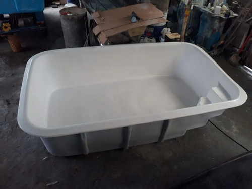 Pileta Reforzada Especial Para Terraza O Usar Sin Enterrar Blanco