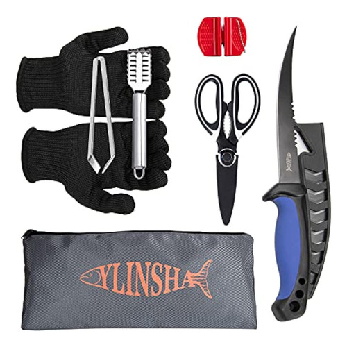 Fishing Knife,fish Cleaning Kit 7 Pc Set Fish Knife, Fish