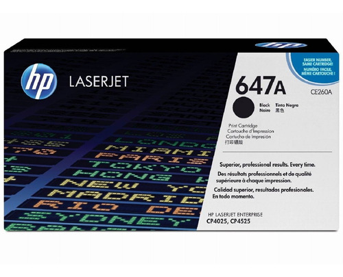 Toner Hp 647a Ce260a Negro Original Laserjet Cp4025 Cp4525