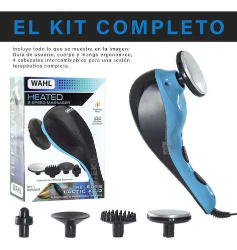 Masajeador wahl terapeutico con calor 4 cabezales new arrivals
