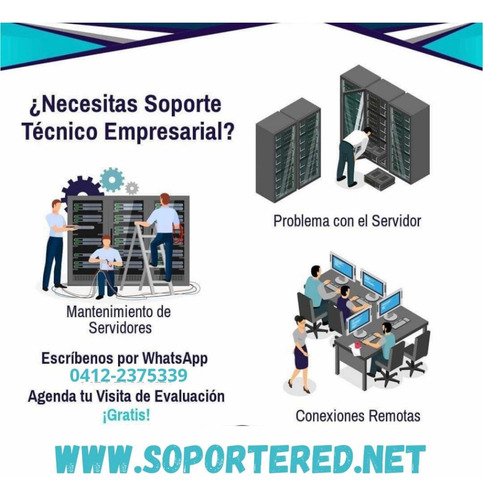 Imagen 2 de 6 de Servicio Mantenimiento Técnico Redes Servidores Pc Empresas