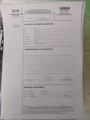 Peugeot 206 Xt 1.6 5p