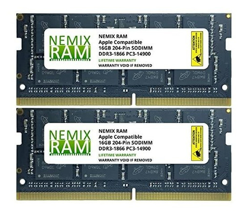 Memoria Ram Nemix Ram 32gb 2x16gb Ddr3 Para iMac 27''