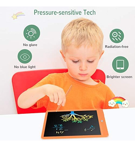 Tekfun Juguetes Para Niños Tableta De Escritura Lcd De 10 Pu