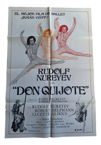 Poster Afiche Cine Original Don Quijote Rudolf Nureyev *