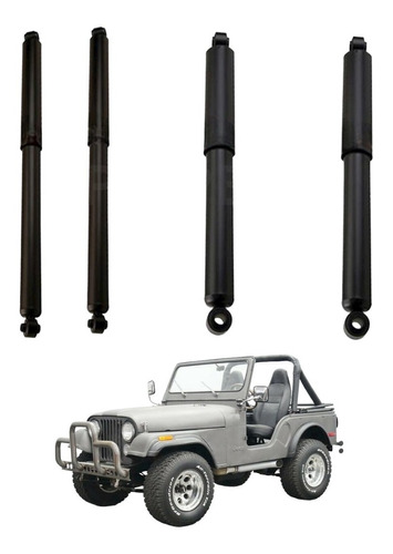 Kit Amortiguadores Jeep Cj7 4x4 1968 - 1987 Alta Calidad