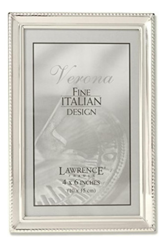 Lawrence Frames 11646 Polished Silver Plate Picture Frame,