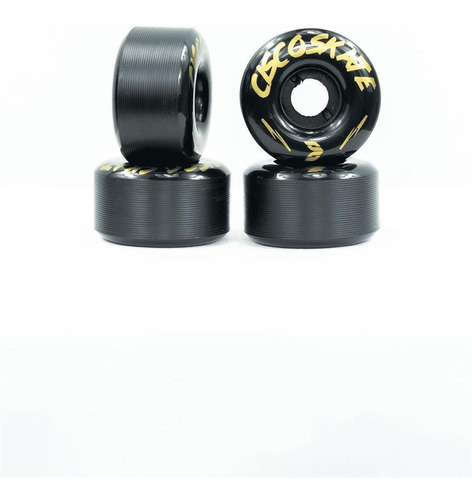 Roda Cisco Skate Cônica Street 52mm 97a Preto 52mm