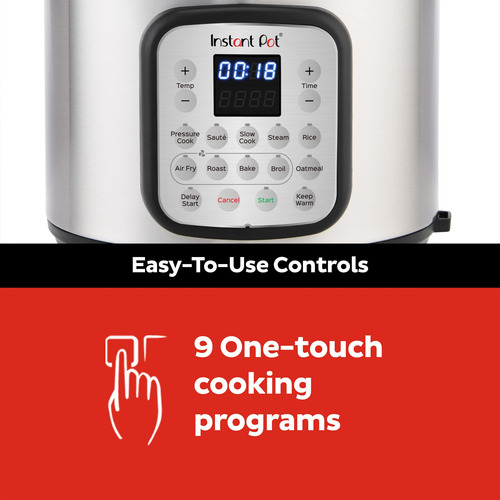 Olla A Presión Eléctrica Y Freidora Instant Pot Duo Crisp
