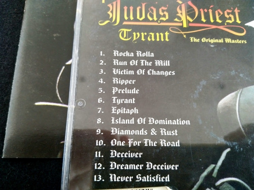 Cd Judas Priest - Tyrant - The Original Masters (saxon, Dio) (Usado)