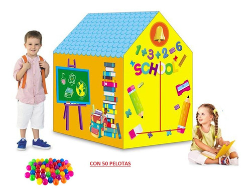 Carpa  Casa Toldo Para Niño Con 50 Pelotas Medidas:103x93cm.