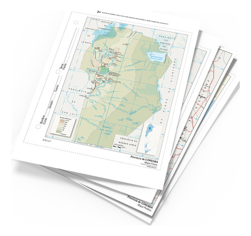 Mapas Escolares Para Imprimir: Córdoba + Argentina